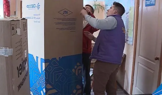В Брянске отделение Красного Креста доставило бытовую технику жителям Донбасса
