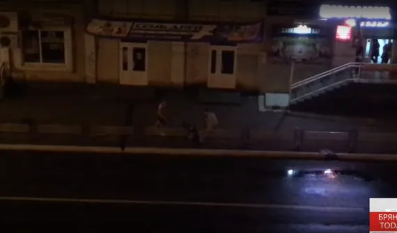 В центре Брянска жестоко избили парня (видео)