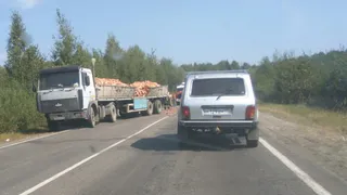 Под Брянском в ДТП с выпавшими на дорогу кирпичами пострадала автоледи