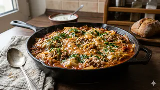 Беру капусту и фарш — получается блюдо вкуснее голубцов: всё тушится в одной сковороде и выходит безумно сочно