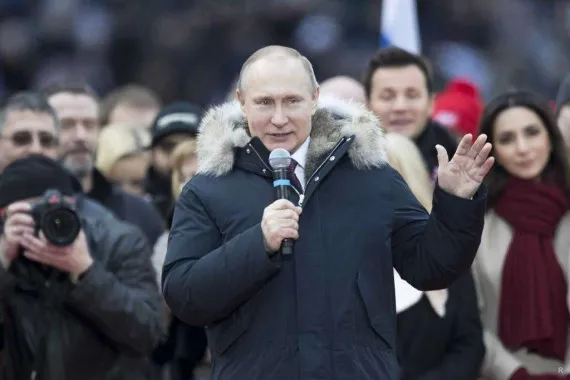 Партия "РОДИНА" поздравляет Владимира ПУТИНА с победой на выборах