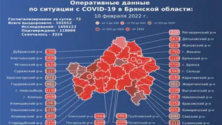 Число заболевших COVID-19 в Брянской области продолжает расти
