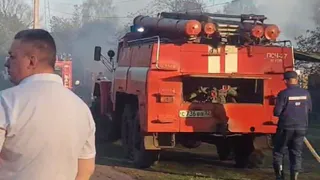 В Вышкове сгорела целая улица: предварительная причина ЧП пока не известна