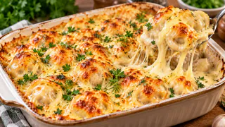 Пельмени не варю и не жарю — заливаю чесночным соусом и укрываю сырной корочкой: даже магазинные получаются как в ресторане