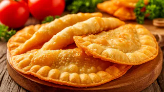 Беру 1 кг мяса и зелень — и готовлю советские чебуреки по рецепту 1937 года: сочные внутри, пузырчатые снаружи