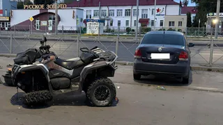 В Брянске квадроцикл перевернулся на проспекте Московском и травмировал трёх человек