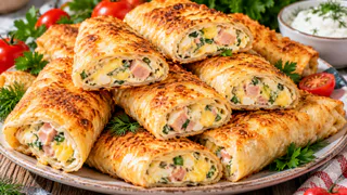 Вкуснее пирожков, проще беляшей: «ленивые пальчики» из лаваша с ветчиной, яйцом и сыром — хоть на завтрак, хоть на праздник